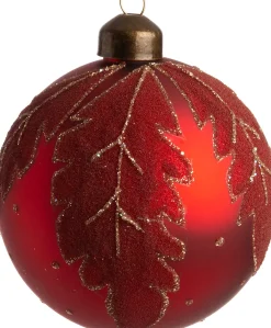 Online Weihnachtskugel Olivet rot D 8 cm Weihnachtskugeln & -Anhänger