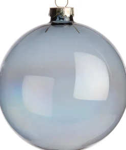 Clearance Weihnachtskugel Brusque grau D 10 cm Weihnachtskugeln & -Anhänger