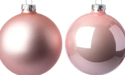 Sale Weihnachtskugeln rosa matt und glänzend D 5/6/7 cm 42 St. Weihnachtskugeln & -Anhänger