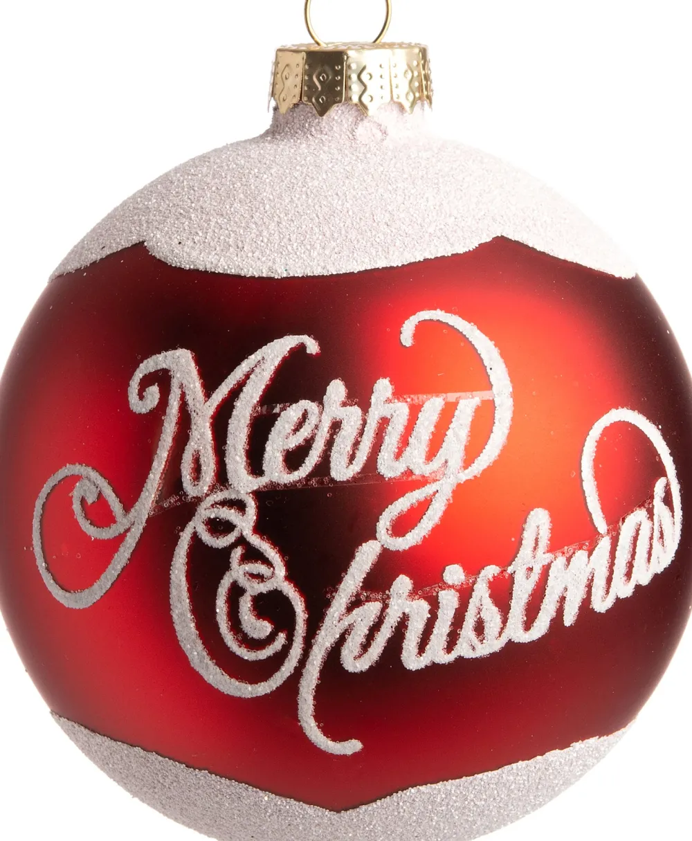 Best Weihnachtskugeln Rioux rot D 8 cm Weihnachtskugeln & -Anhänger