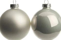 New Weihnachtskugeln weiß matt und glänzend D 7 cm 8 St. Weihnachtskugeln & -Anhänger