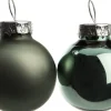 Weihnachtskugeln grün matt und glänzend D 2,5 cm 24 St. Weihnachtskugeln & -Anhänger
