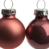 Outlet Weihnachtskugeln dunkelrosa matt und glänzend D 2,5 cm 24 St. Weihnachtskugeln & -Anhänger