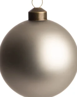 Outlet Weihnachtskugel Caudry grau matt D 8 cm Weihnachtskugeln & -Anhänger
