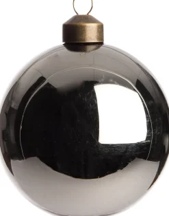 Best Weihnachtskugel Dax grau glänzend D 8 cm Weihnachtskugeln & -Anhänger