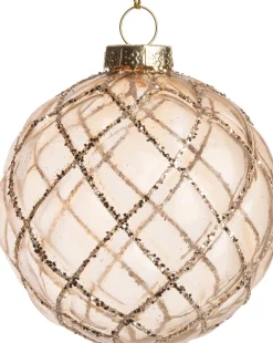 Clearance Weihnachtskugel Carli Rauten gold D 8 H 8 cm Weihnachtskugeln & -Anhänger
