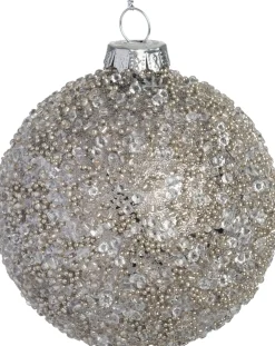 Hot Weihnachtskugel Bunclody silber D 8 cm Weihnachtskugeln & -Anhänger