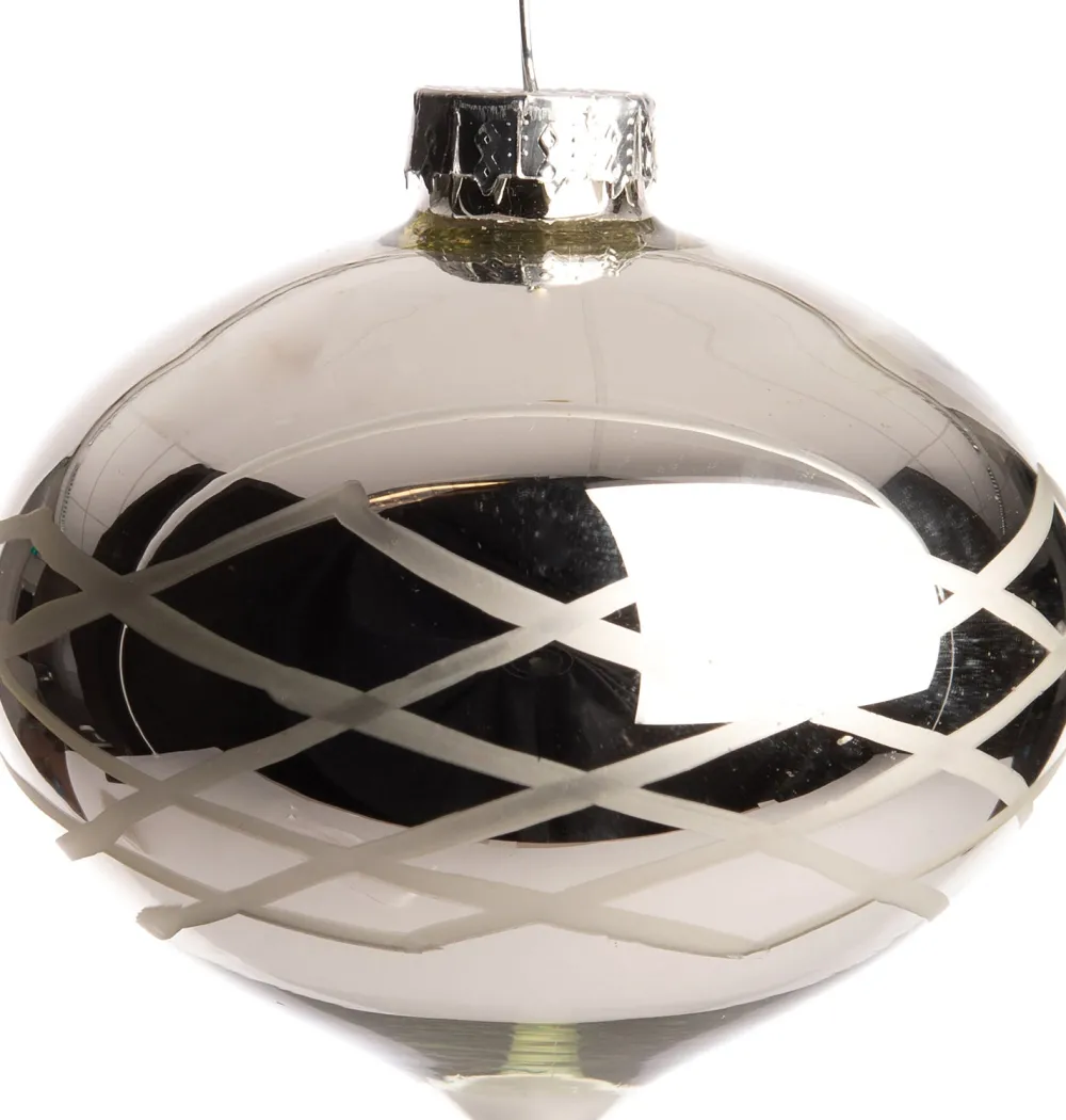 Best Weihnachtskugeln Beauval silber D 6,5 cm Weihnachtskugeln & -Anhänger