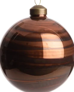 Weihnachtskugel Limoges braun glänzend D 10 Weihnachtskugeln & -Anhänger