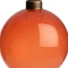 Discount Weihnachtskugel Belfort dunkelorange transparent D 8 cm Weihnachtskugeln & -Anhänger