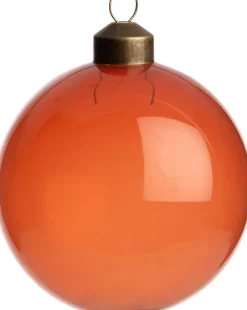 Discount Weihnachtskugel Belfort dunkelorange transparent D 8 cm Weihnachtskugeln & -Anhänger