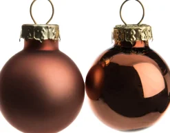 Outlet Weihnachtskugeln kupfer matt und glänzend D 2,5 cm 24 St. Weihnachtskugeln & -Anhänger