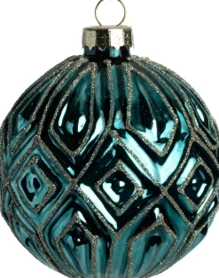 Outlet Weihnachtskugel Windsor dunkelgrün D 8 cm Weihnachtskugeln & -Anhänger