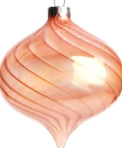 Sale Weihnachtskugel Zwiebelform Lodeve rosa D 10 cm Weihnachtskugeln & -Anhänger
