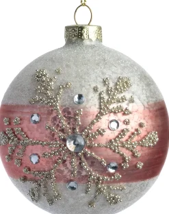 Outlet Weihnachtskugel Callum rosa D 8 cm Weihnachtskugeln & -Anhänger