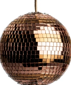 Discount Weihnachtskugel Disco gold / kupfer D 10 cm Weihnachtskugeln & -Anhänger