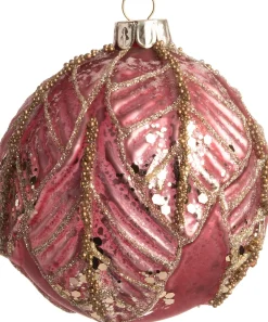 Sale Weihnachtskugel Artemare rosa D 8 cm Weihnachtskugeln & -Anhänger