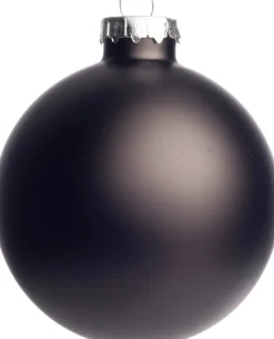 Best Weihnachtskugeln Glas schwarz matt und glänzend D 7 cm 8 St. Weihnachtskugeln & -Anhänger