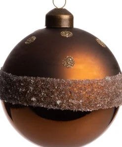 Clearance Weihnachtskugel Rennes braun D 8 cm Weihnachtskugeln & -Anhänger