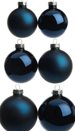 Online Weihnachtskugeln Set blau D 7 cm 42 St. Weihnachtskugeln & -Anhänger