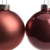 New Weihnachtskugeln dunkelrosa matt und glänzend D 7 cm 8 St. Weihnachtskugeln & -Anhänger