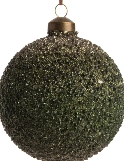 Hot Weihnachtskugel Leaf grün D 10 H 10 cm Weihnachtskugeln & -Anhänger