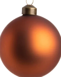Hot Weihnachtskugel Colmar orange matt D 8 cm Weihnachtskugeln & -Anhänger