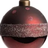 Discount Weihnachtskugel Rennes dunkelrot D 8 cm Weihnachtskugeln & -Anhänger