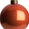 Discount Weihnachtskugel Belfort orange glänzend D 8 cm Weihnachtskugeln & -Anhänger