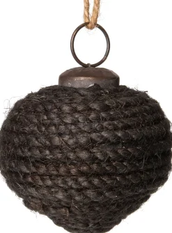 Best Weihnachtskugel Seil schwarz D 6 H 6 cm Weihnachtskugeln & -Anhänger
