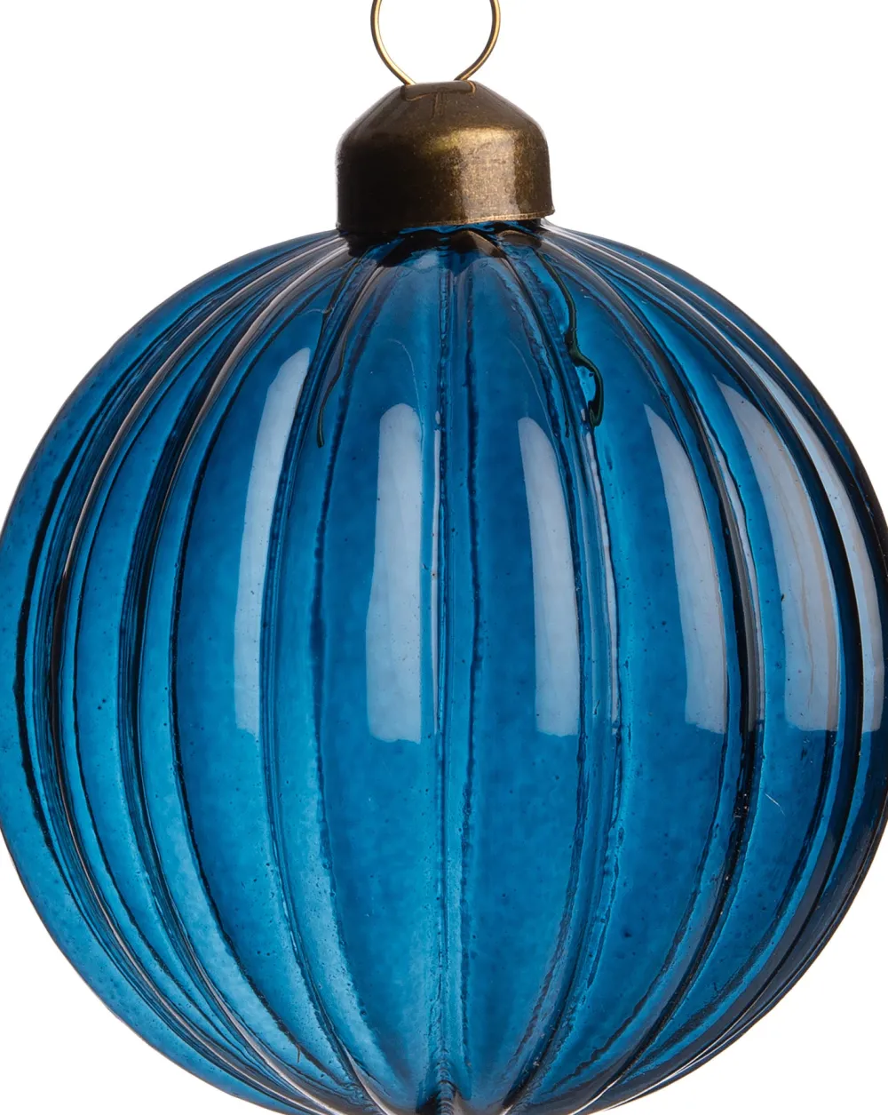 Outlet Weihnachtskugel Melle blau D 8 cm Weihnachtskugeln & -Anhänger