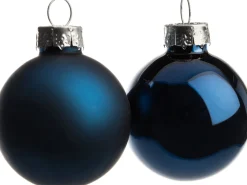 Sale Weihnachtskugeln blau matt und glänzend D 3,5 cm 16 St. Weihnachtskugeln & -Anhänger