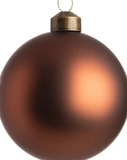 Discount Weihnachtskugel Colmar braun matt D 8 cm Weihnachtskugeln & -Anhänger