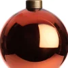 Clearance Weihnachtskugel Belfort dunkelorange glänzend D 8 cm Weihnachtskugeln & -Anhänger