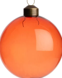 Sale Weihnachtskugel Belfort orange transparent D 8 cm Weihnachtskugeln & -Anhänger