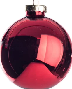 Sale Weihnachtskugeln rot glänzend D 7 cm 8 St. Weihnachtskugeln & -Anhänger