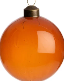 Clearance Weihnachtskugel Ballots orange transparent D 8 cm Weihnachtskugeln & -Anhänger