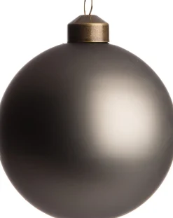 Outlet Weihnachtskugel Dax grau matt D 8 cm Weihnachtskugeln & -Anhänger