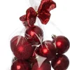 Hot Weihnachtskugeln Set rot D 6 cm 16 St. Weihnachtskugeln & -Anhänger
