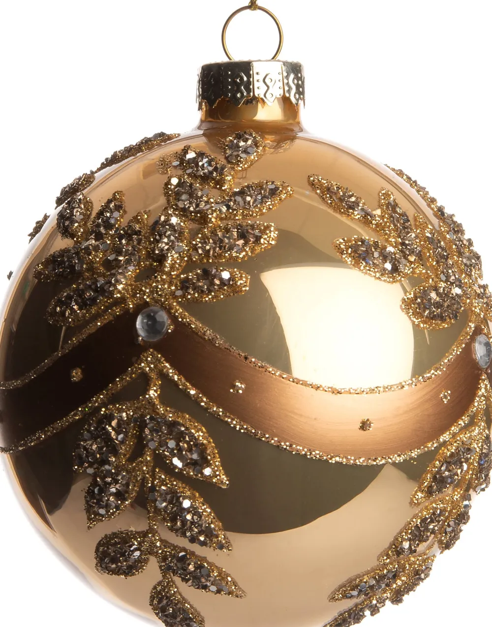 Hot Weihnachtskugel Jewell braun D 8 H 8 cm Weihnachtskugeln & -Anhänger