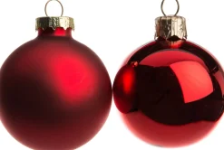 Weihnachtskugeln rot matt und glänzend D 5 cm 12 St. Weihnachtskugeln & -Anhänger