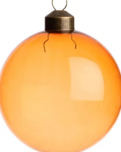 Discount Weihnachtskugel Ballots orange transparent D 8 cm Weihnachtskugeln & -Anhänger