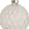 Clearance Weihnachtskugel Amia Rauten weiß D 8 H 8 cm Weihnachtskugeln & -Anhänger