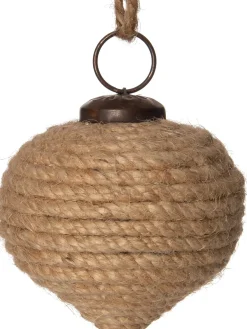 Discount Weihnachtskugel Seil weiß D 6 H 6 cm Weihnachtskugeln & -Anhänger