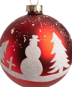 Weihnachtskugeln Rioux rot D 8 cm Weihnachtskugeln & -Anhänger