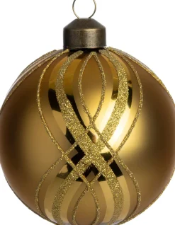 Discount Weihnachtskugel Endy gold D 8 cm Weihnachtskugeln & -Anhänger