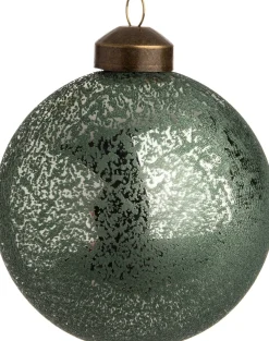 Sale Weihnachtskugel Ely grün / silber D 8 cm Weihnachtskugeln & -Anhänger