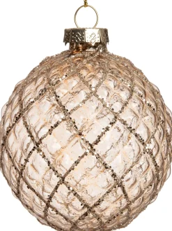 Clearance Weihnachtskugel Jetta Rauten gold D 8 H 8 cm Weihnachtskugeln & -Anhänger