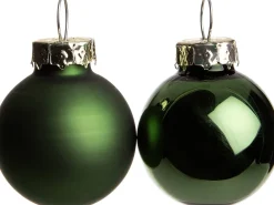 Best Weihnachtskugeln grün matt und glänzend D 2,5 cm 24 St. Weihnachtskugeln & -Anhänger