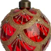 Clearance Weihnachtskugel Cleggan rot D 8 cm Weihnachtskugeln & -Anhänger